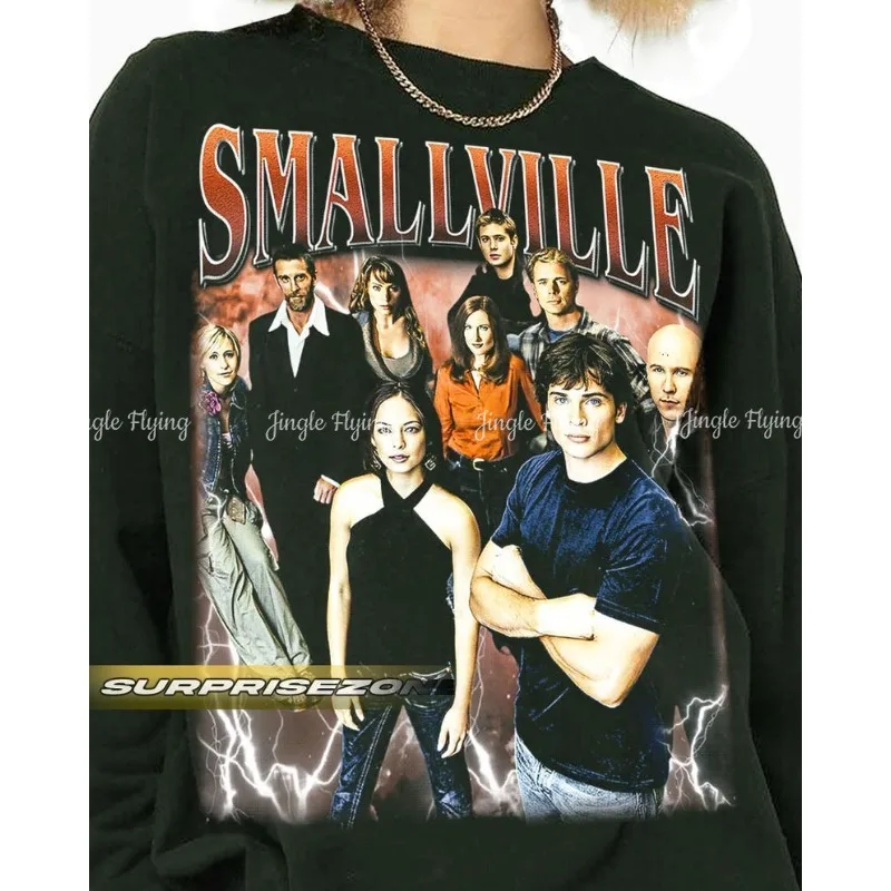 Smallville Vintage regalo para mujer y camiseta hombre unisex cuello redondo sudadera
