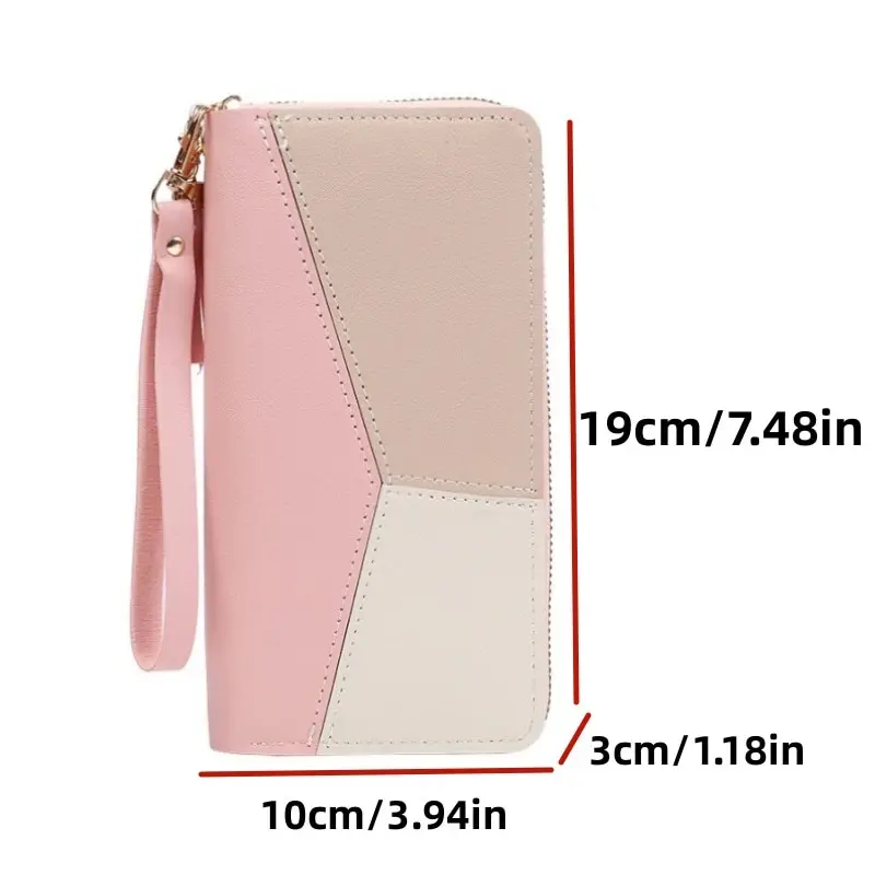 Fashion Zipper Wallet Ladies Long Wallet Tote Bag Coin Card Holder PU Leather Wallet Wallet