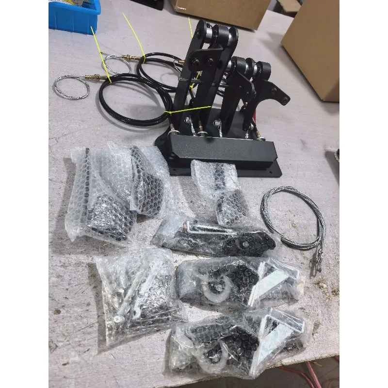 3‑Pedal Dual‑Control Pedal Kit Clutch Brake Accelerator Full Auxiliary Set for Driving‑School Training Vehicle Modification