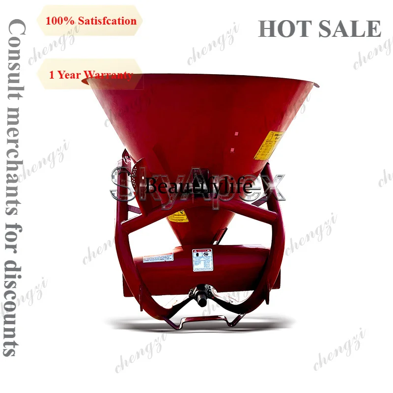 A81 Tractor Drive Shaft Fertilizer Spreader Large Round Barrel Agricultural Fertilizer Distributor Farm Manure Spreading Machine