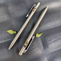 Nuevo Mecanismo de bolígrafo EDC de titanio, bolígrafo de tinta de gel táctico retráctil para llevar todos los días