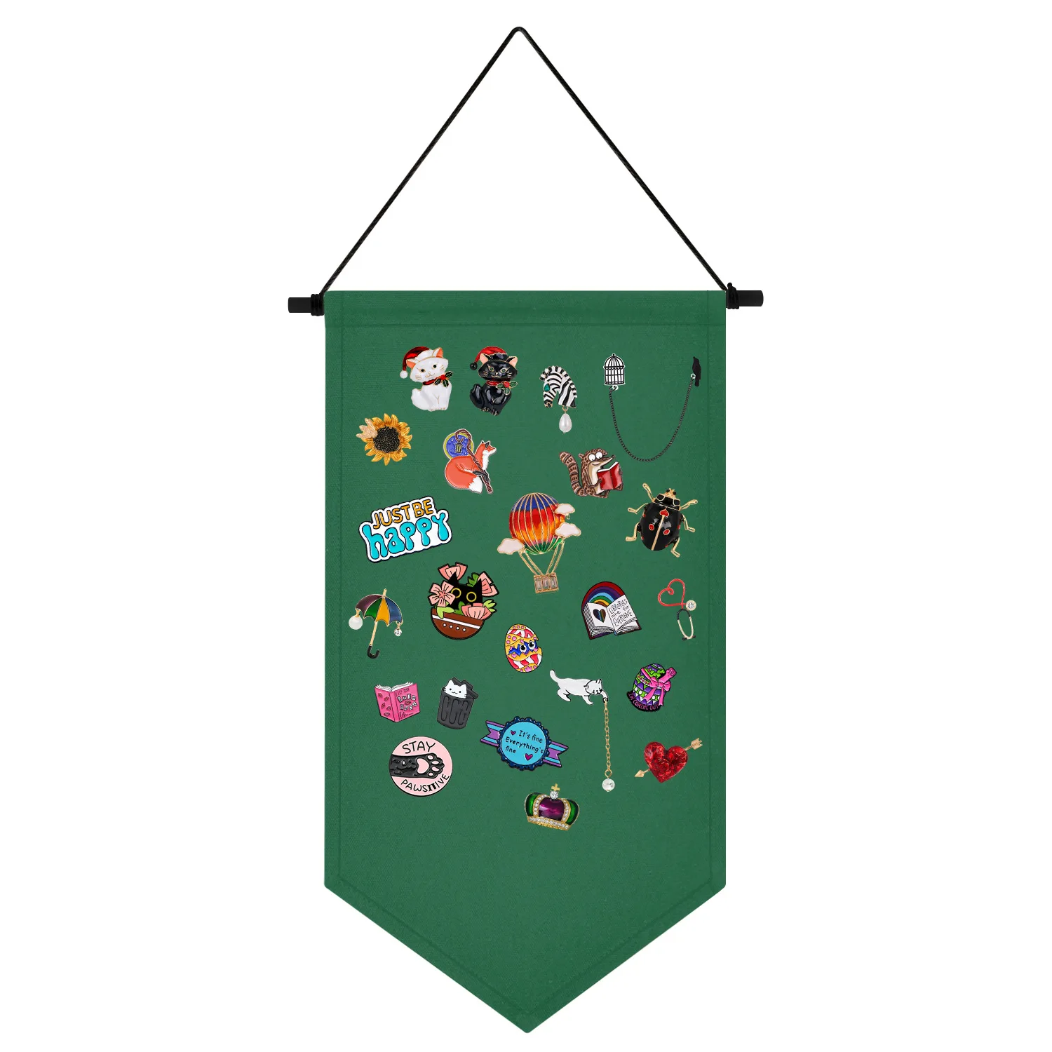 Badge Storage Cloth Collection Board Brooch Medal Display Hanging Colorful Ins Storage Hanging Cloth Long Brooch Storage Hanging image 4