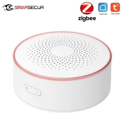 SMARSECUR Home Zigbee Tuya smart Security alarm  Smart Life Strobe  Wireless Siren