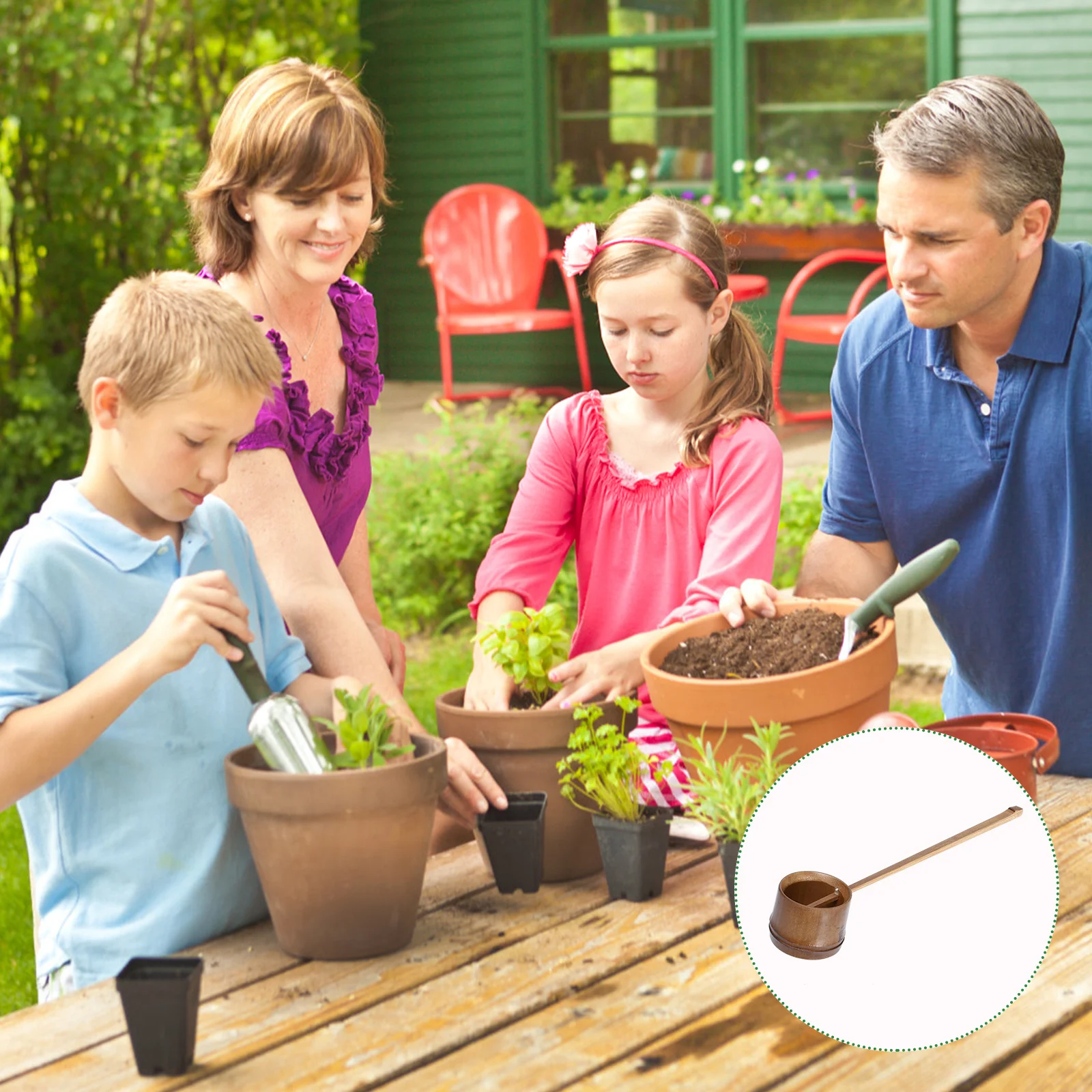 

1Pcs Long Handle Bamboo Water Ladle Practical Household Gardening Water Scoop Multipurpose Convenient Cooking Tool