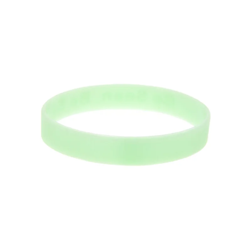 1 Stück „Be Seen Be Safe“-Armband aus Silikonkautschuk, Sportarmband, leuchtet im Dunkeln für Nachtläufer – Detail 4