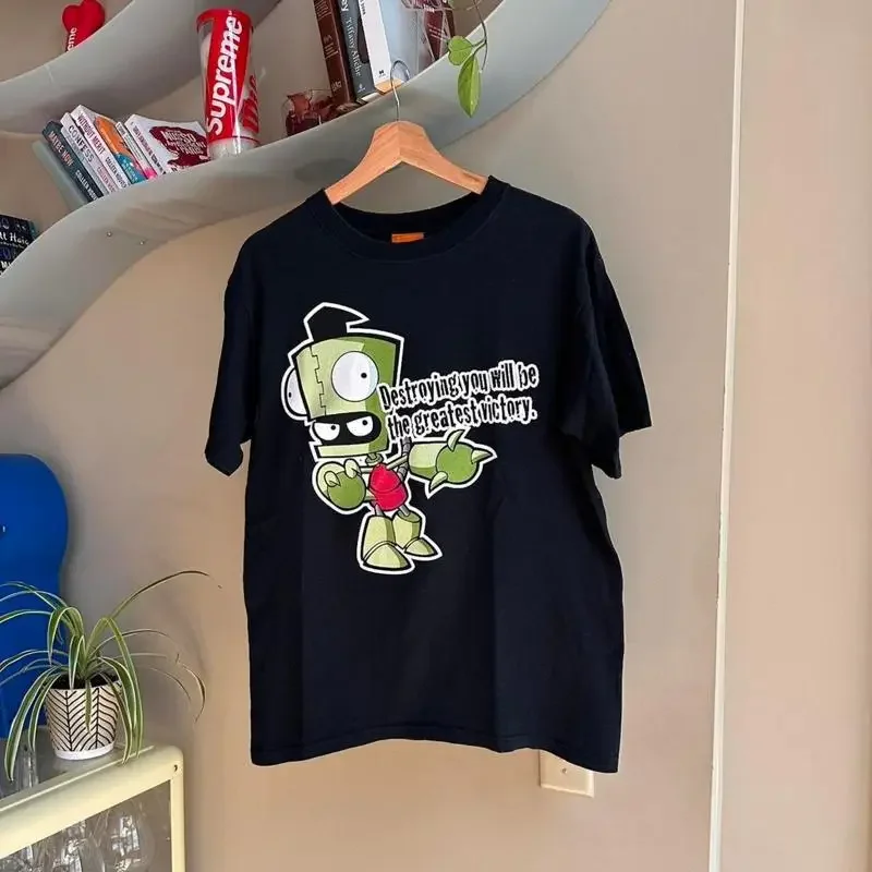 Vintage 2004 Invader Zim Cartoon Shirt Size M