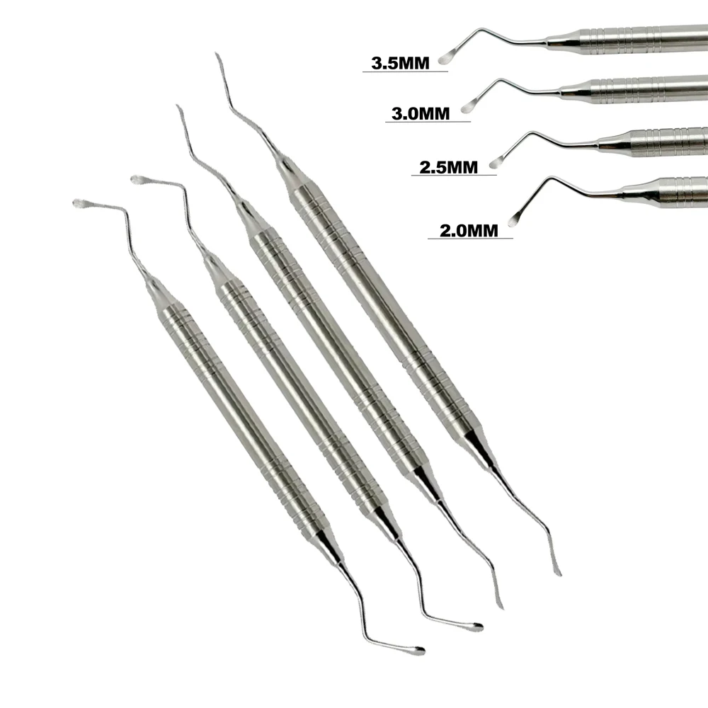 

Dental Curette & Scaler Set - Professional Gracey Periodontal Curette for Tooth Cleaning & Bone Curettes - Dental Instrument
