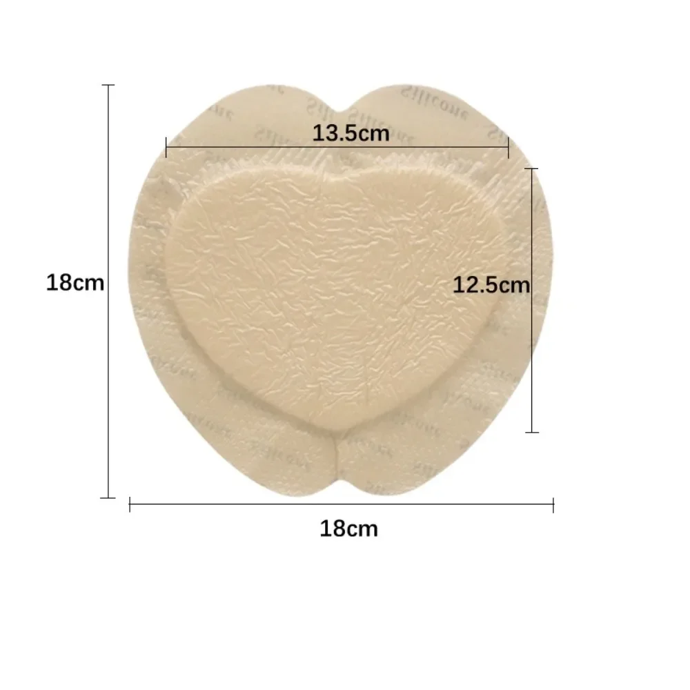 Breathable Medical Silicone Foam Absorben Border Adhesive Dressing Buttocks Wounds Dressing Healing Pads Soft Waterproof Patch