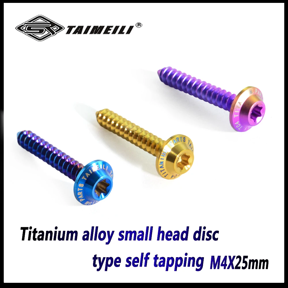 TAIMEILI Titanium bolt T2 series self tapping screw small head M4x22mM5x25mm