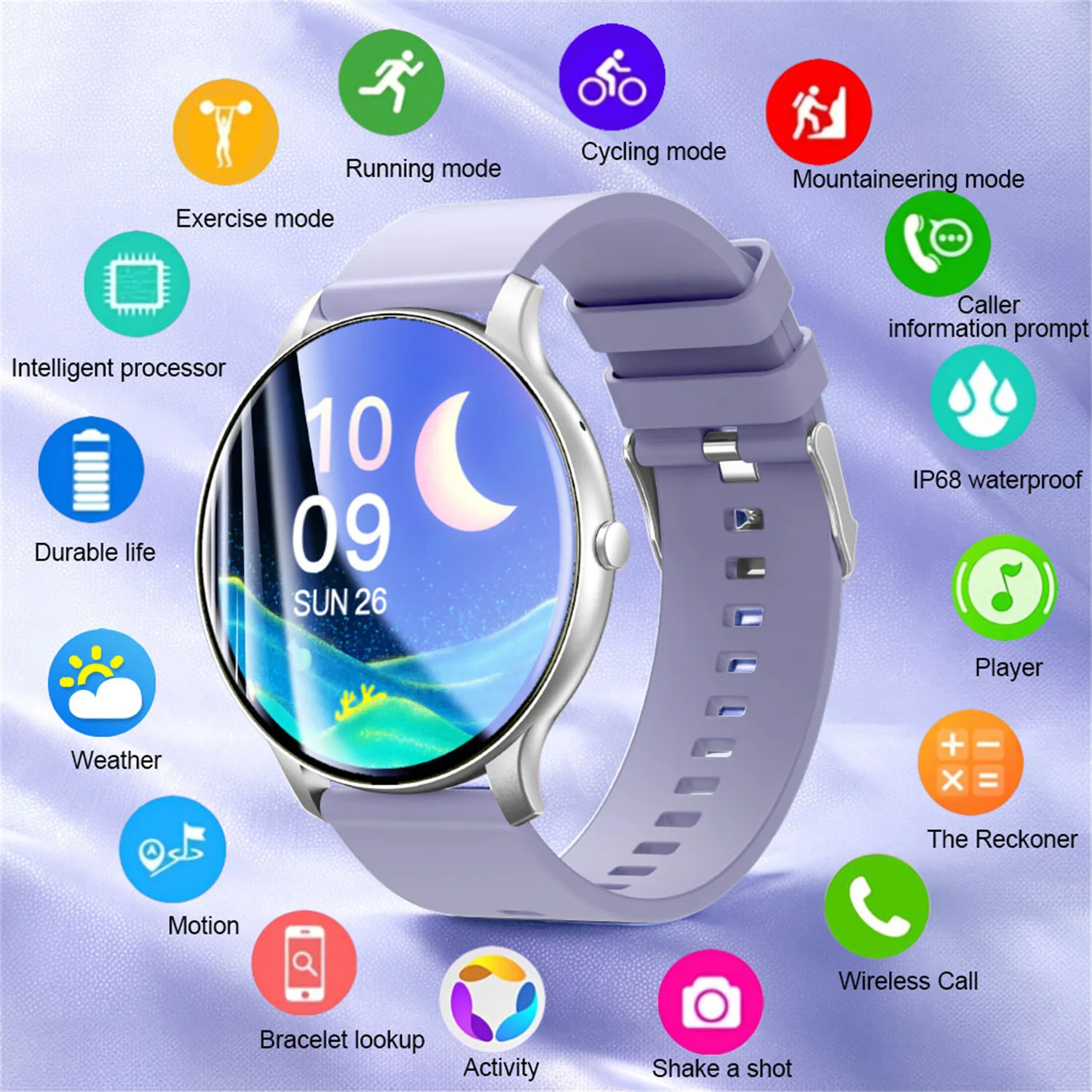 

X27 heart rate monitoring supports custom dial, remote photography, sports multi-functional smart watch