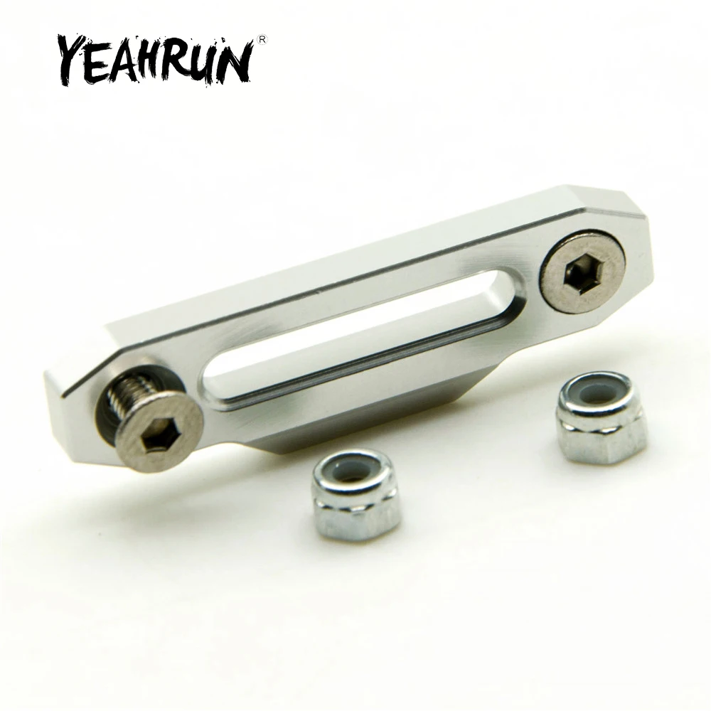 

YEAHRUN Aluminum Alloy Winch Control Mount Hawse Fairlead for 1/10 RC Remote Control Crawler Car Truck Model Upgrade Parts