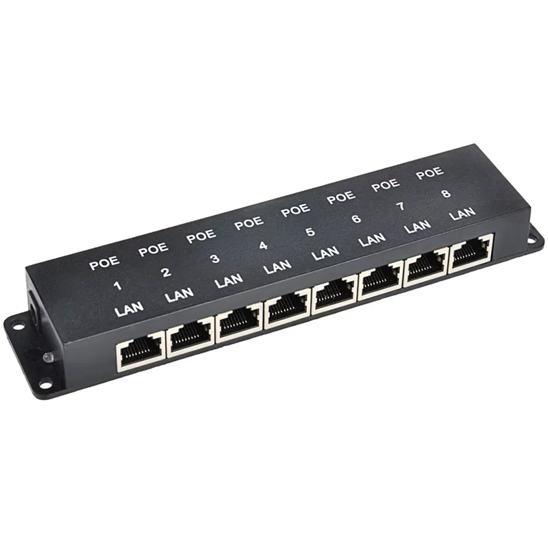 FEDI-8-Port POE Module مصدر طاقة إيثرنت لكاميرا IP AP اللاسلكية AP 24V 48V Poe الأجهزة