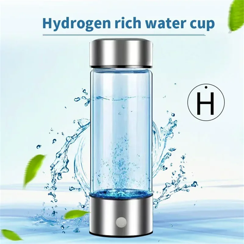 Hydrogen-Rich Water Cup Hydrogen Water Generator Alkaline Maker Rechargeable Portable Water Ionizer Bottle Super Antioxidan