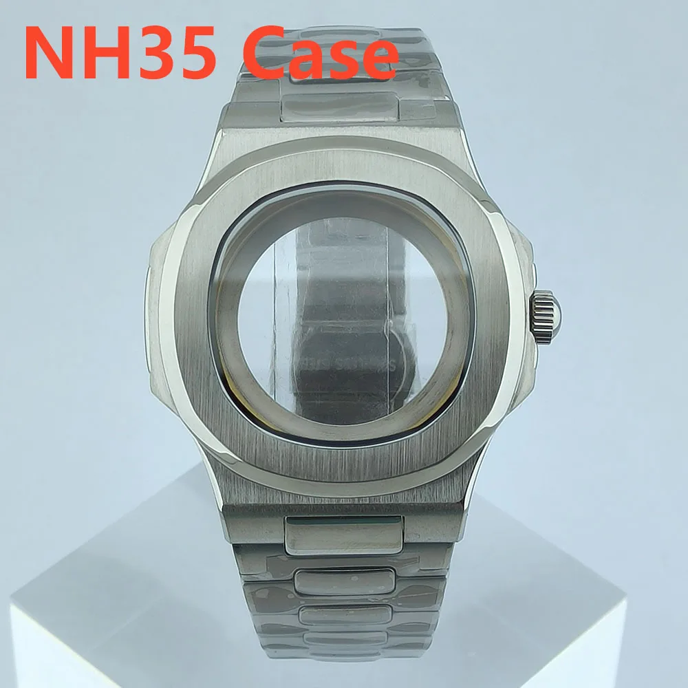 NH35 kast horlogekast Hoge kwaliteit 40 mm saffierglas herenhorloge Geschikt voor NH35 NH38 uurwerk Horlogeaccessoires Reparatiegereedschap