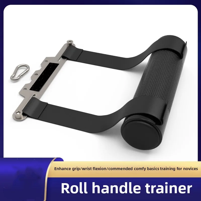 Mango de ejercicio de lucha de brazos, mango de lucha de brazos, accesorio de cable, mango de rizo de muñeca, rodillo de muñeca con correa para entrenamiento de gimnasio