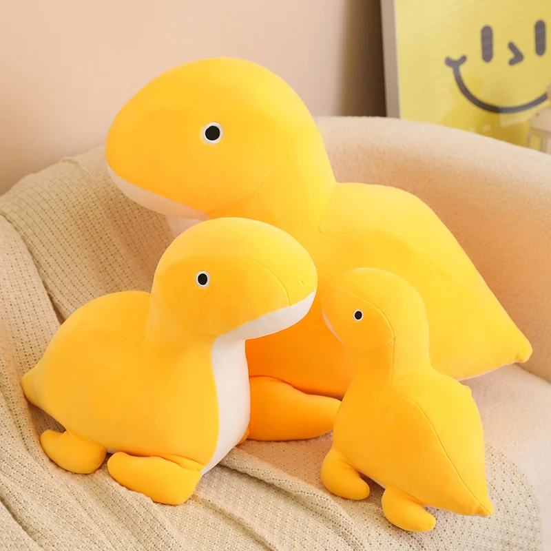 

Cute Chubby Yellow Dinosaur Plush Toy Kawaii Stuffed Animals Pillow Fatty Dragon Plushies Doll for Children Girl Gift Home Decor