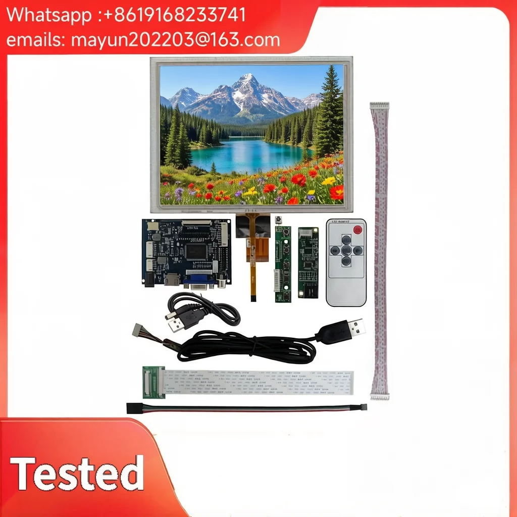 8-inch 4:3 IPS LCD Kit: HDMI/VGA/AV Driver Board & Digitizer