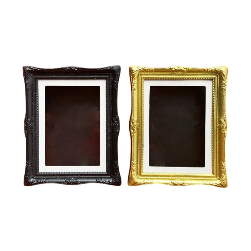 

Photo Frame 3D Magnetic Refrigerator Vintage DIY Painting Picture Frame Creative Desktop Ornament Refrigerator Magnets