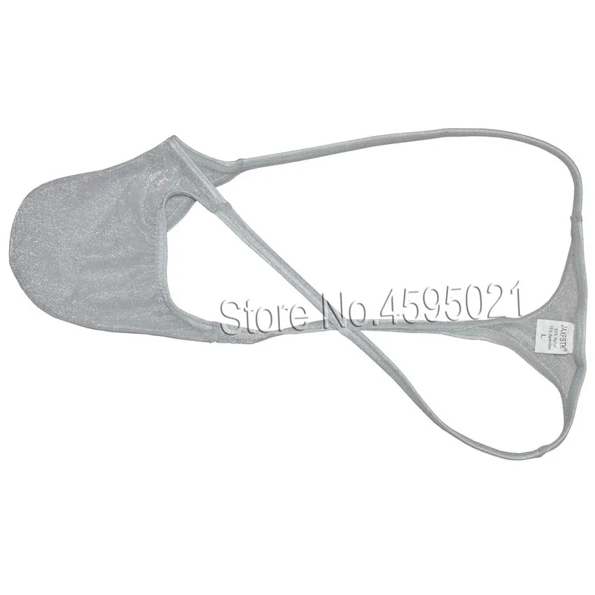 Sexy Men's Thongs Glass Yarn Sheer Mesh Bikini Shiny Solid Underwear Male See-through G-String Organdy Tangas T-Back Quick Dry