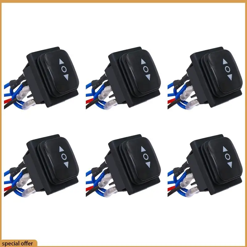 A68Z 6X 瞬間極性逆スイッチ防水制御モーターアクチュエーター 6 ピン 3 ポジションロッカートグルスイッチ