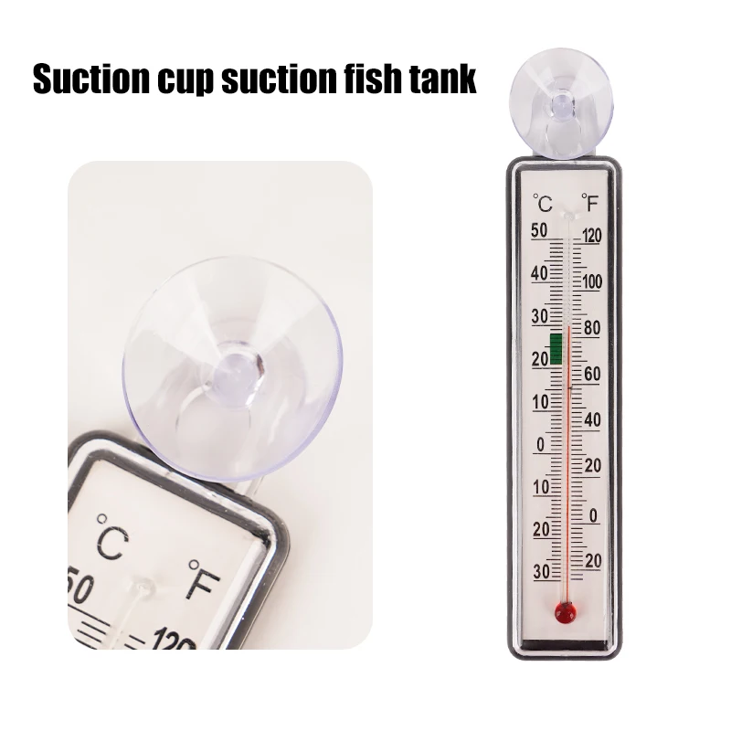 Aquarium Digital Thermometer with Suction Cup Fish  Hang On  Thermometer for Tank Thermometers Electronic LCD Thermometer