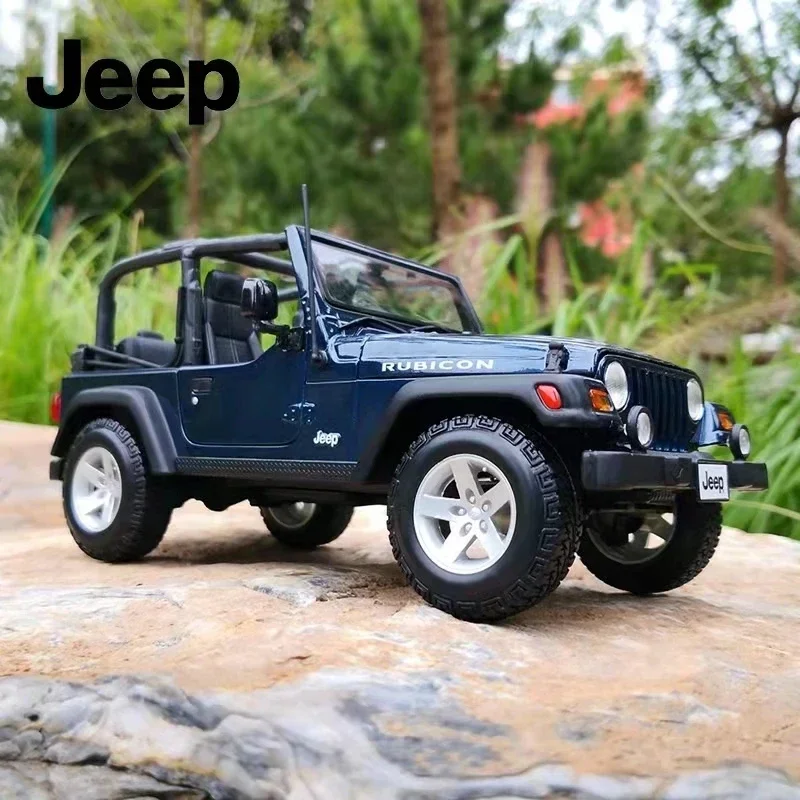 1:18 Maisto Jeep Wrangler Rubicon Wrangler Sahara Car Alloy Luxury Vehicle Diecast Model Edition Toys Collection Children Gift