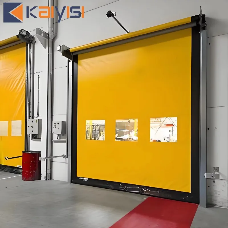 Customized Fast Pvc Self - Repairable Door High Quality High Speed Anti-collision Rolling Zipper Door For Warehouse