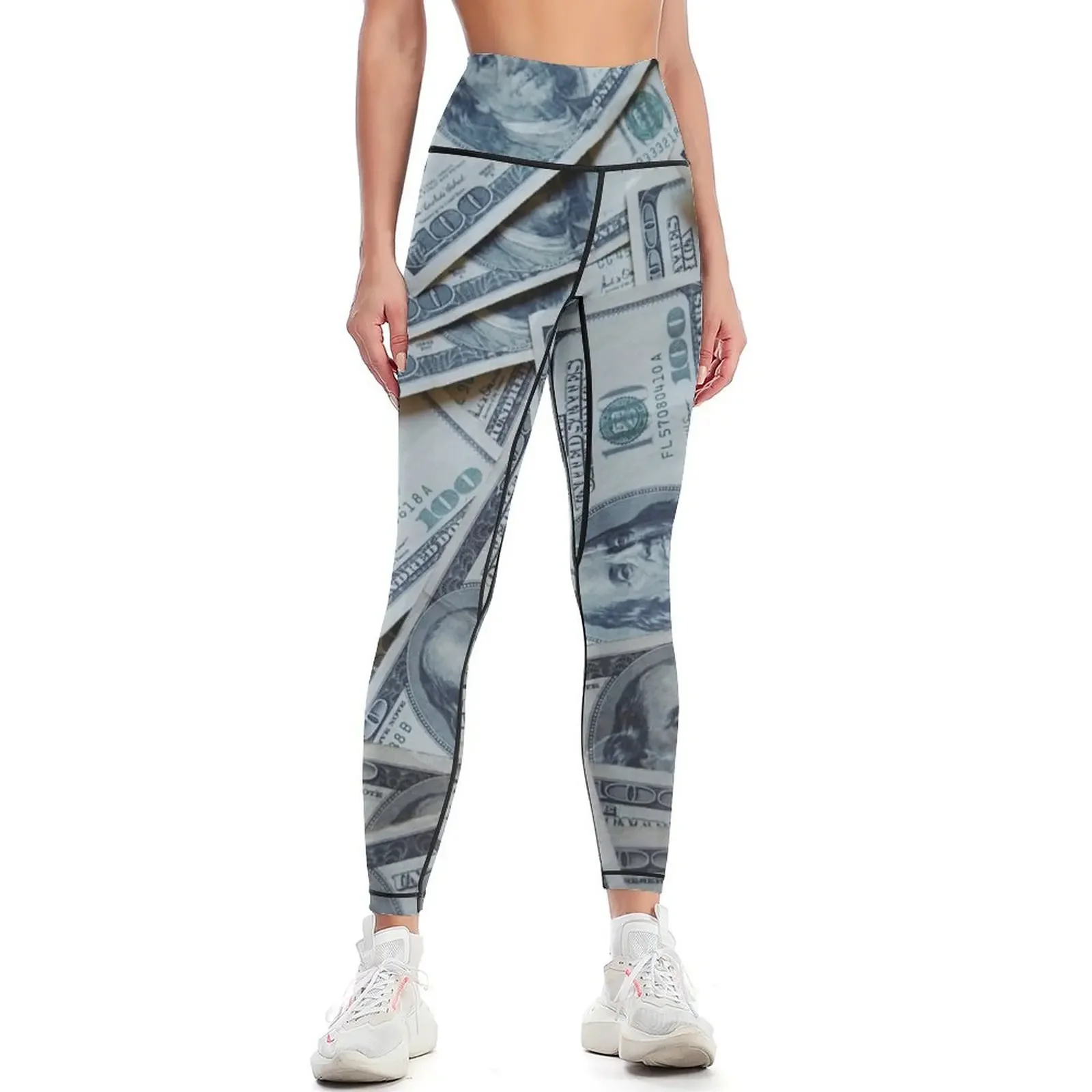 

$100 Dollar bills Leggings sports for Female legging pants Womens Leggings