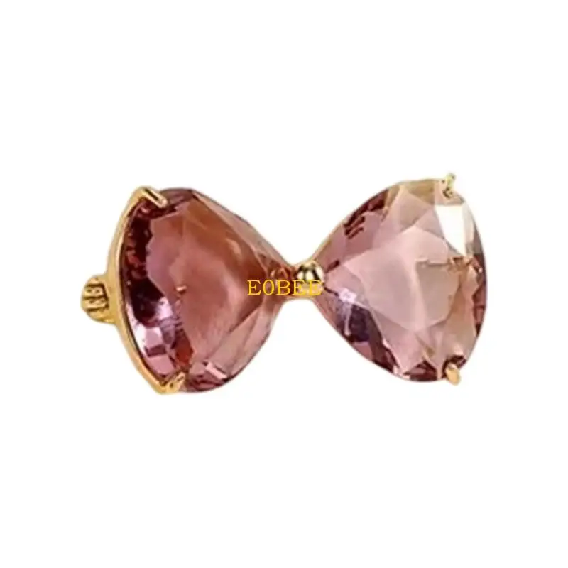 E0BE Stylish Bowknot Brooch Jewelry for Weddings And Parties Sturdy Alloy Materials
