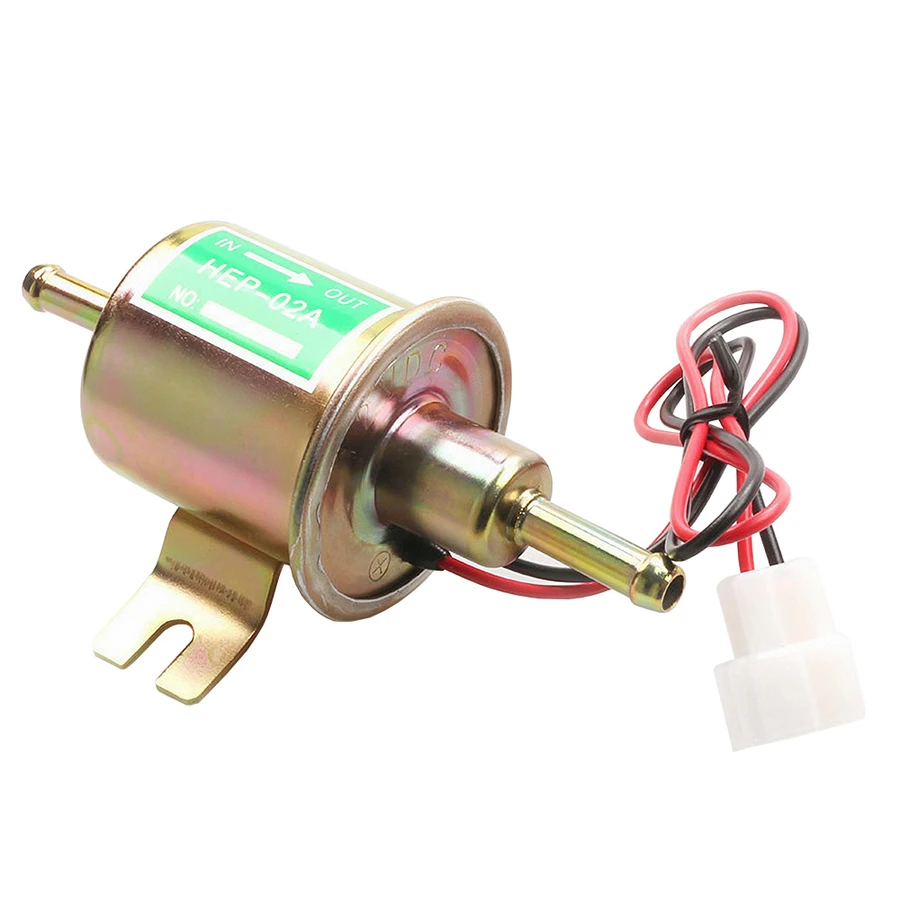 

HEP-02A Universal Diesel Petrol Gasoline 12/24V Electric Fuel Pump Low Pressure For Most Car Carburetor Motorcycle ATV