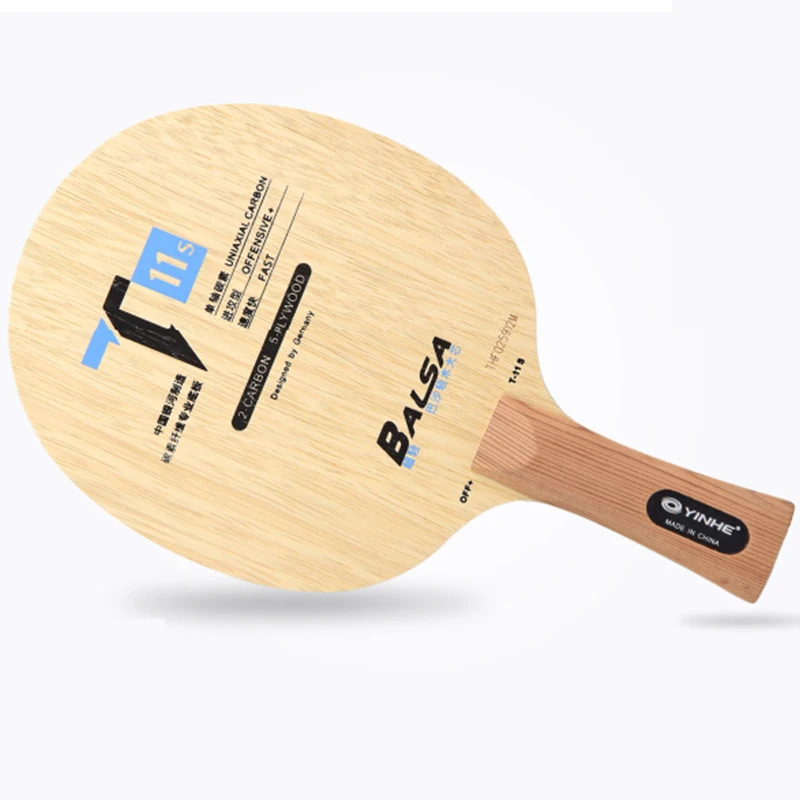 Yinhe-T-11S Table Tennis Blade Racket, 2 Carbon 5 Wood, Super Light, Offensive, Off ++ Pong Racket