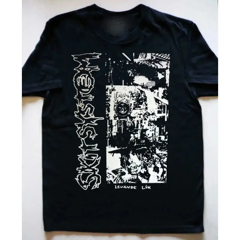 

Skitsystem music band heavy cotton black tee shirt