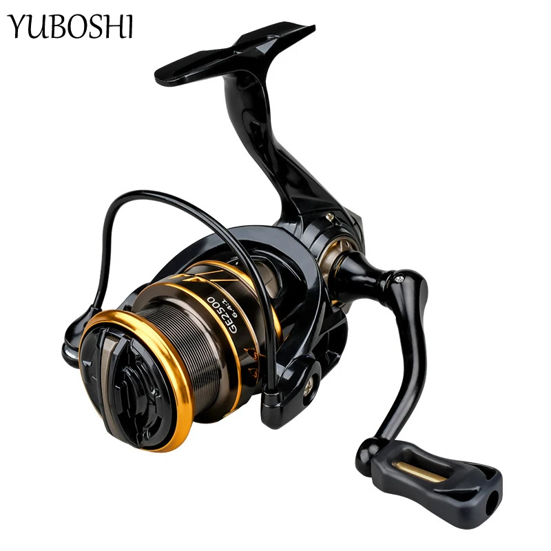 

YUBOSHI 6.4:1 High Strength Hollow Grip Fishing Reel 5+1 Ball Bearings Saltwater/Freshwater Spinning Fishing Wheel