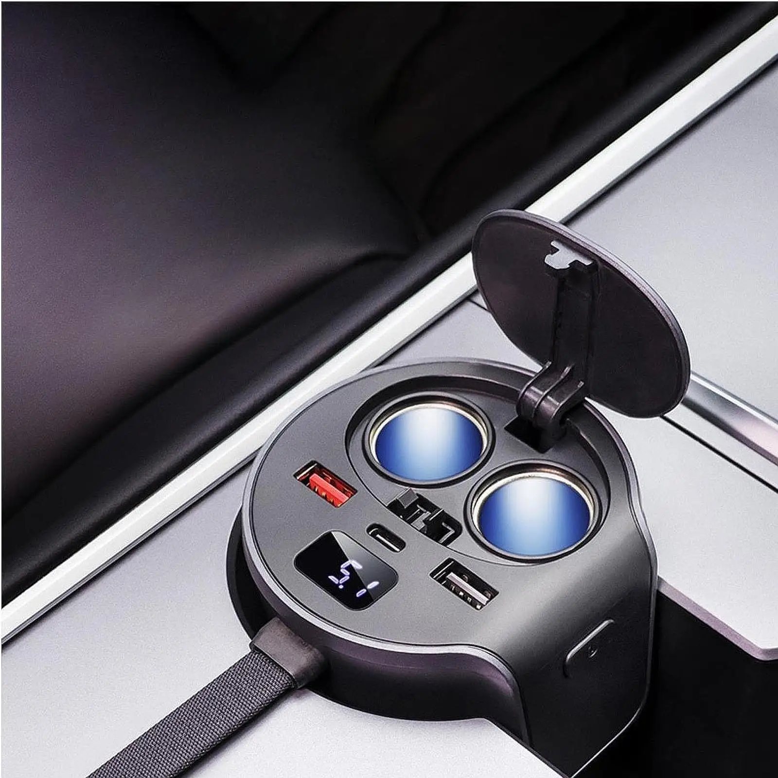 Auto Center Console Docking Station Expander Easy Installation Space Saving Multipurpose for Truck Automotive Replace Parts