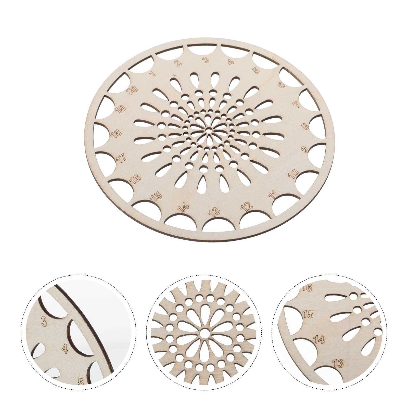 

3 Pcs Wooden Embroidery Floss ganizer Cross Stitch Thread Storage Device Portable Sewing Thread Holder Craft Yarn ganizer