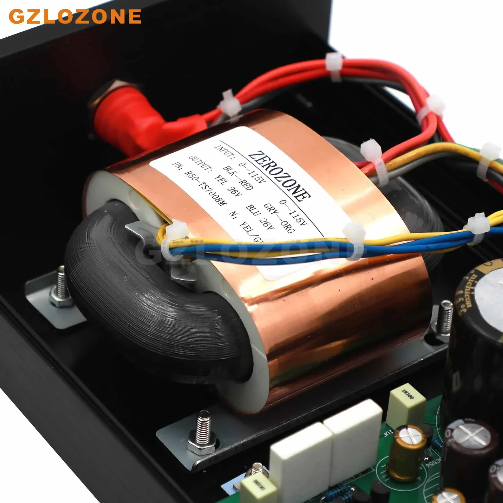 GZLOZONE مصدر طاقة خطي R-Core 65 وات HIFI DC48V 1A LPS منخفض الضوضاء للغاية