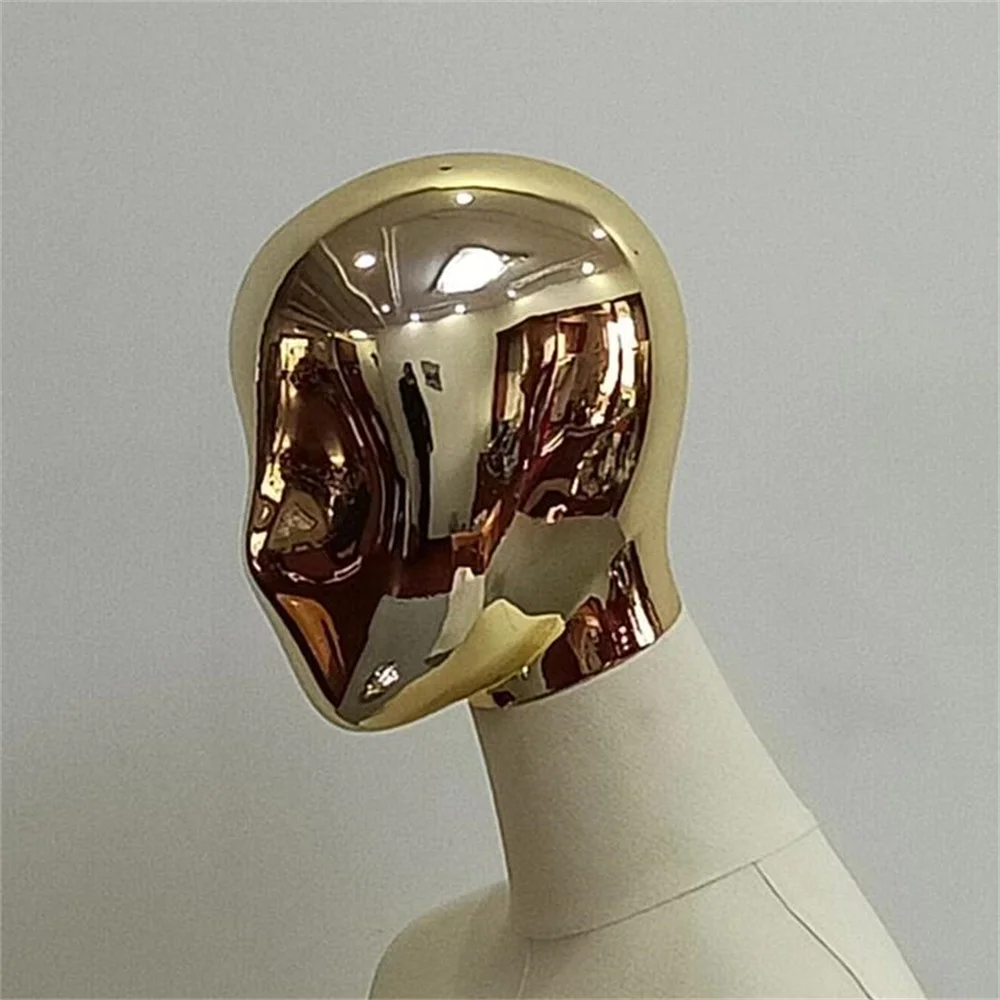 Male Head Sewing Mannequins, Body Dummy Bust, Fake Accessories, Girl Hat Display, Electroplate Model, 4Style, E099