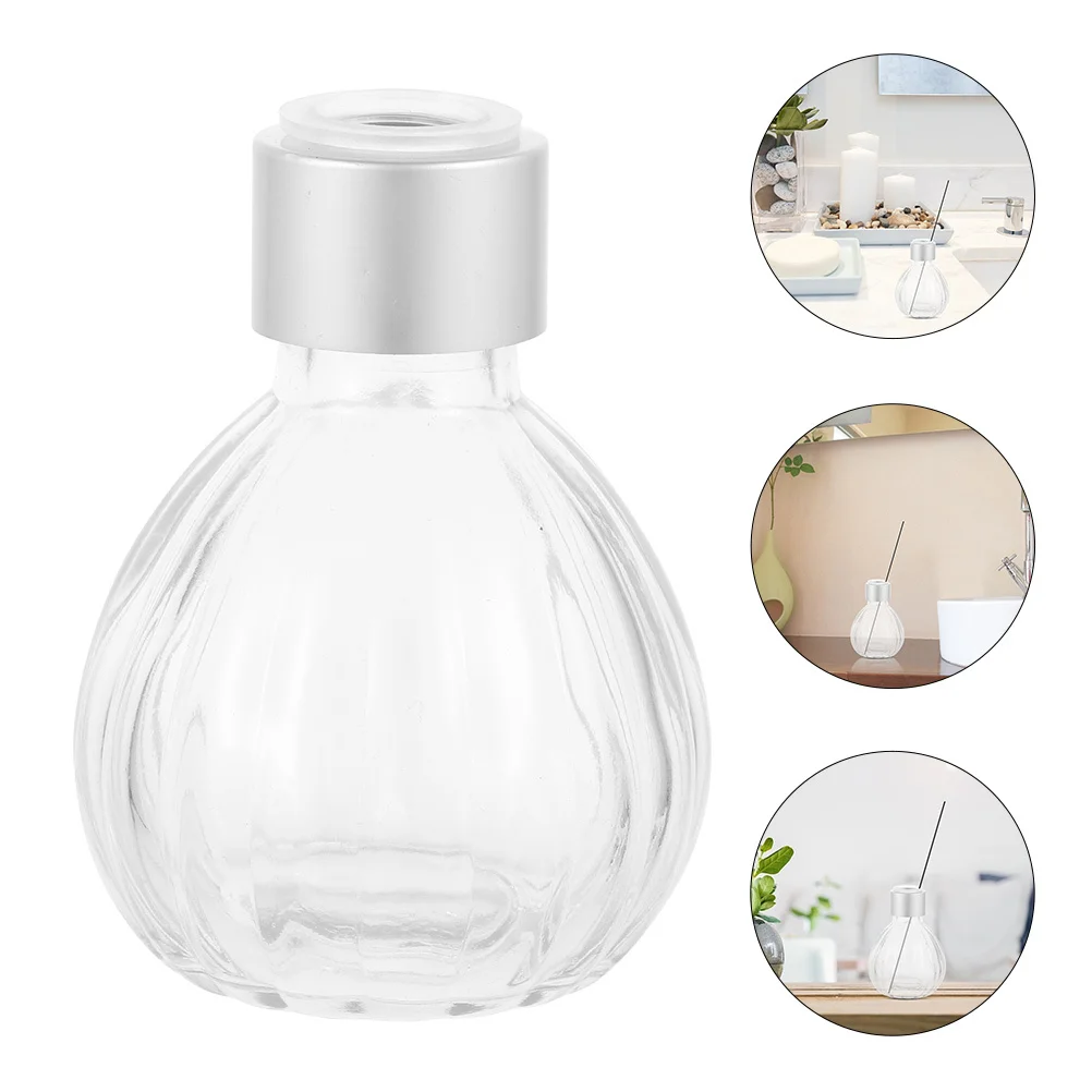 

2Pcs Aroma Diffusing Bottle High-Grade Glass Wide Mouth Opening Perfume Home Decor Diffuser Bottle Diffuser Glass
