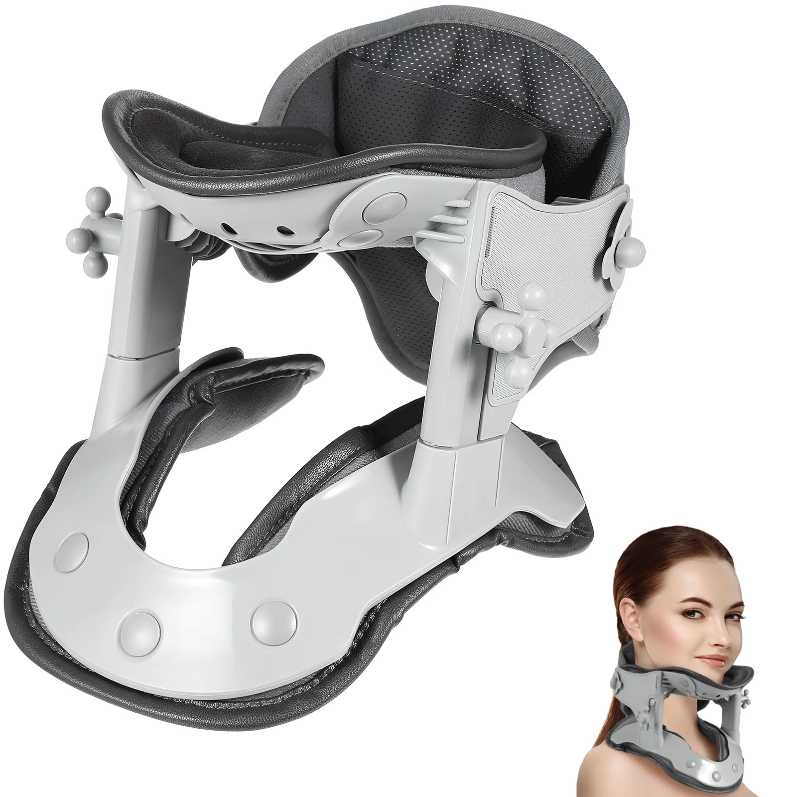 

Neck Traction Device Adjustable Neck Stretcher Collar Cervical Spine Alignment Cervical Cervicorrect Neck Brace useful body care