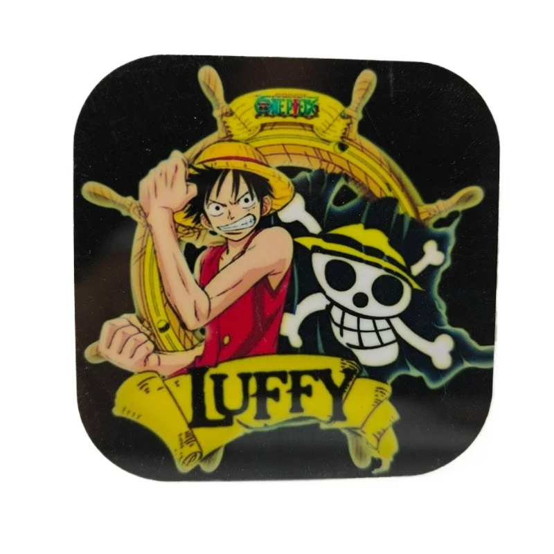 Autocollant animé une pièce bricolage réveil PVC Luffy couteau de cuisine Zorro nano Shan Zhi Frankie Brooke ace Shan Zhi Robin patch g