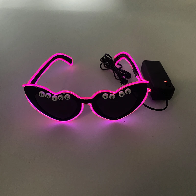 LED-Brille, nur verheiratet, Hochzeit, Braut, Überraschungsgeschenk, Paar-Brille, Souvenirs, leuchtende Herz-Brille, verheiratete Sonnenbrille – Detail 39