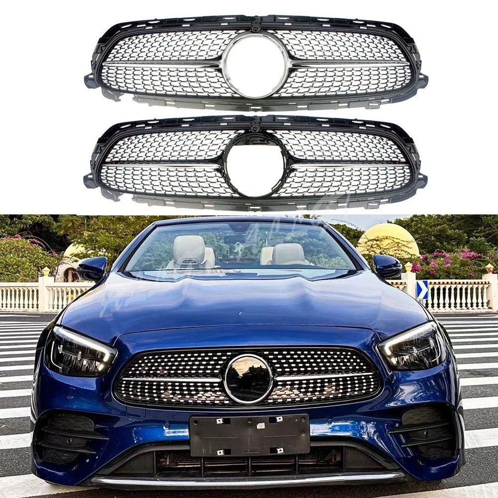 

Car Front Racing Billet Bumper Grille Upper Facelift Grilles For Mercedes Benz E-Class W213 2020 2021 Sport