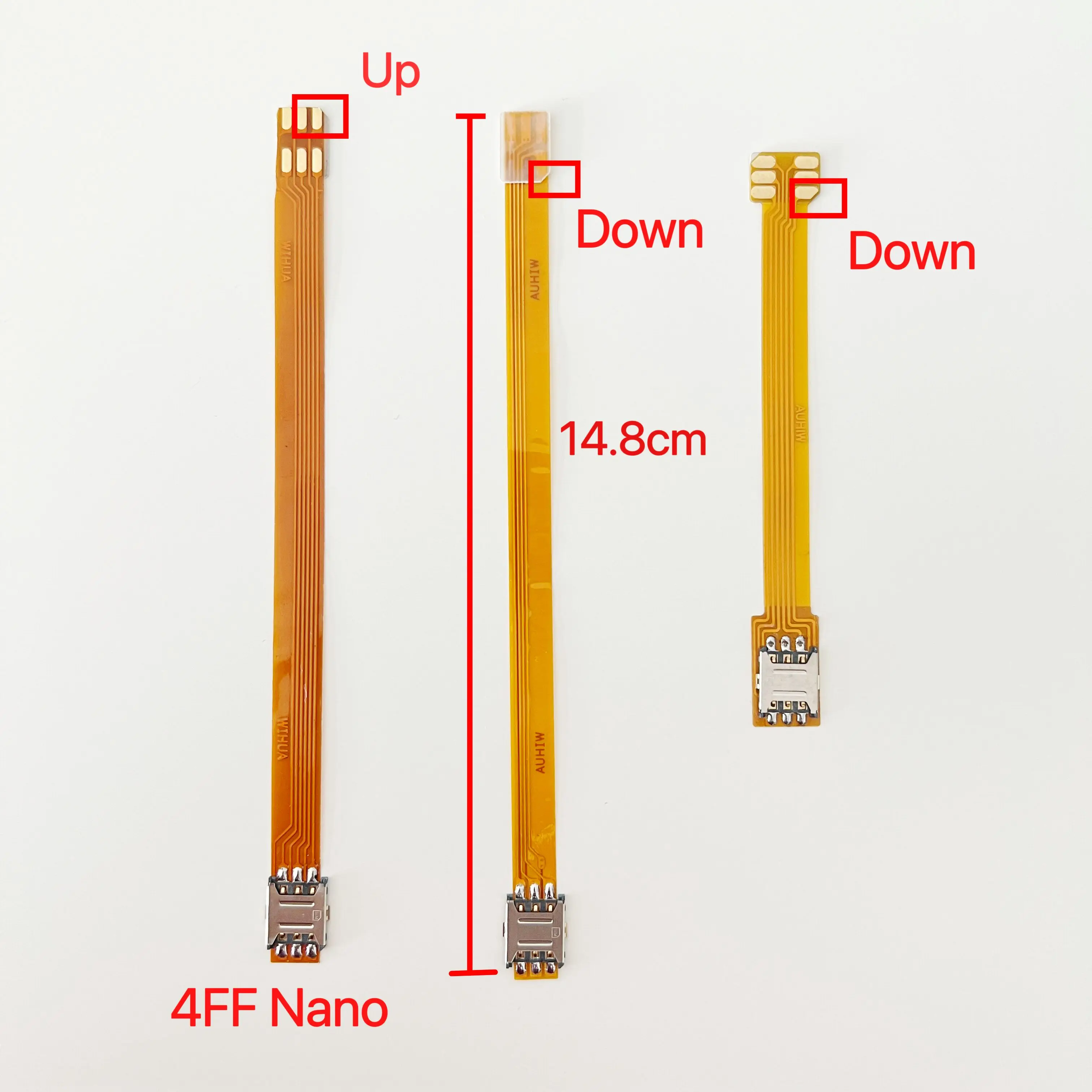 Karta Sim Nano 4FF konwerter na Nano 4FF karta Sim Usim pionowa konwersja adaptera 4FF fpc przedłużacz