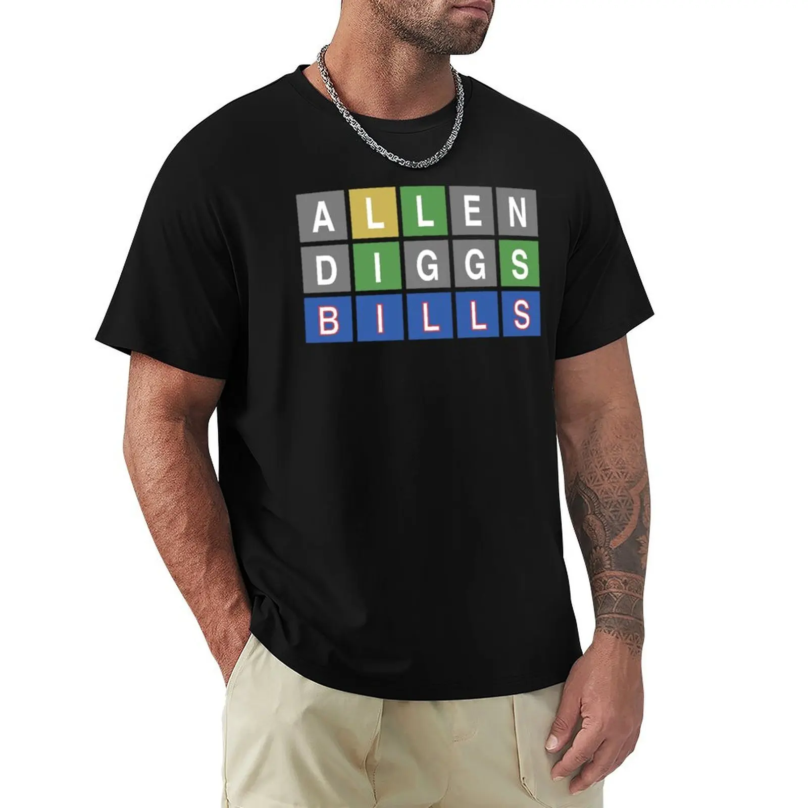 

Buffalo Football Wordle T-Shirt funny gifts anime t shirts blue lock t shirts for men pack