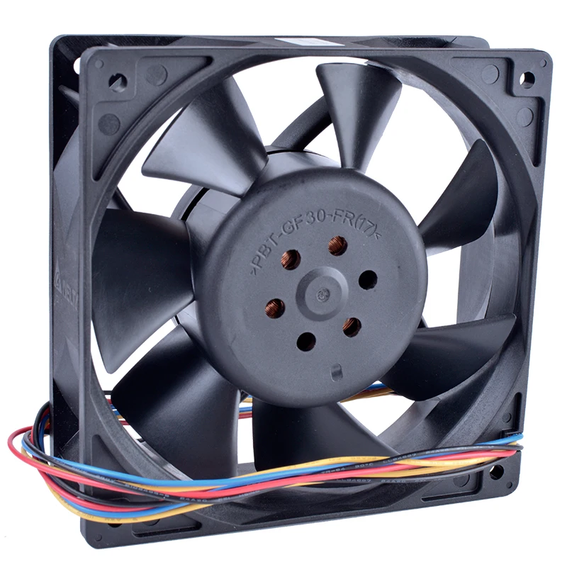 AFC1248DE-ventilador de refrigeración de servidor de gran volumen de aire, 12cm, 120mm, 12038x120x38mm, 48V, 1.64A, 4 cables, 4 pines, rodamiento de bolas Doble