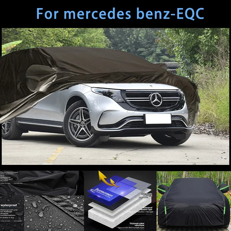 

For mercedes benz-EQC Outdoor Protection Full Car Covers Snow Cover Sunshade Waterproof Dustproof Exterior Car accessories