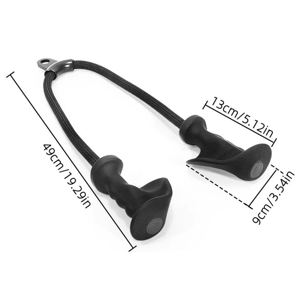 Tricep Rope Pulldown Attachments Exercise Handle Ergonomic Tricep Workout Cable Attachment Multi-Function for Home Gym