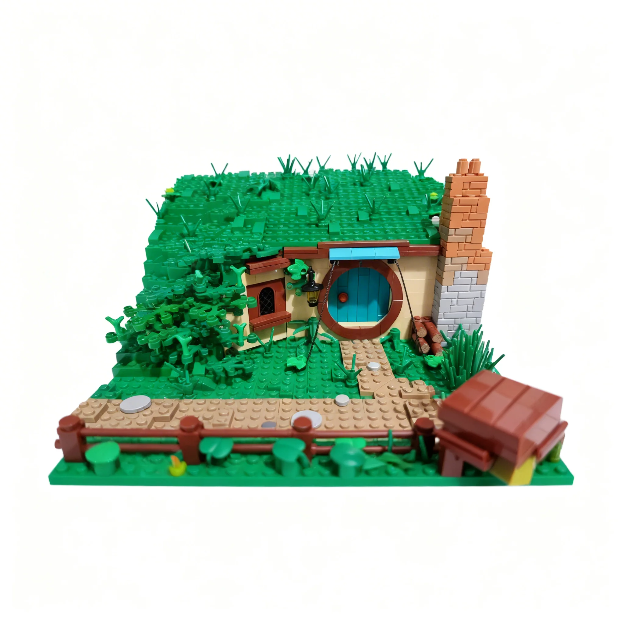 1432pcs MOC Hobbiton - Section 1 The Hobbit And Lord Of The Rings Model Building Blocks Architecture Birthday Education Brick 3D