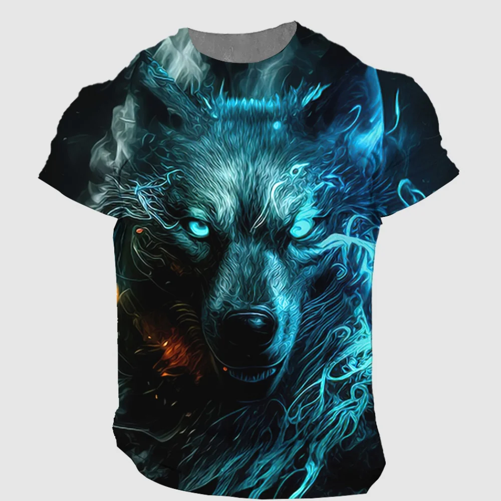 

Vintage 3D Animal Men's Clothing Summer Breathable Men's T-Shirt Hip Hop Fashion Oversized Men Top Trend O-Neck Men Short Sleeve