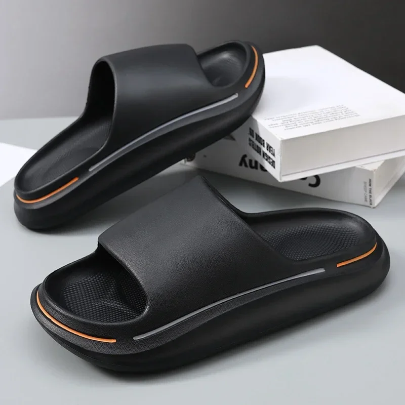 Couple Style Trend Summer Slippers EVA Soft Bottom Cloud Slides Light Beach Shoes Male Suitable Indoor Outdoor Slippers for Men